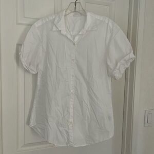 GAP Crisp Short Sleeved White Collared Shirt